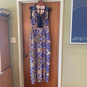 Stunning 100% Silk Rare Maxi dress by Matthew Williamson Escape